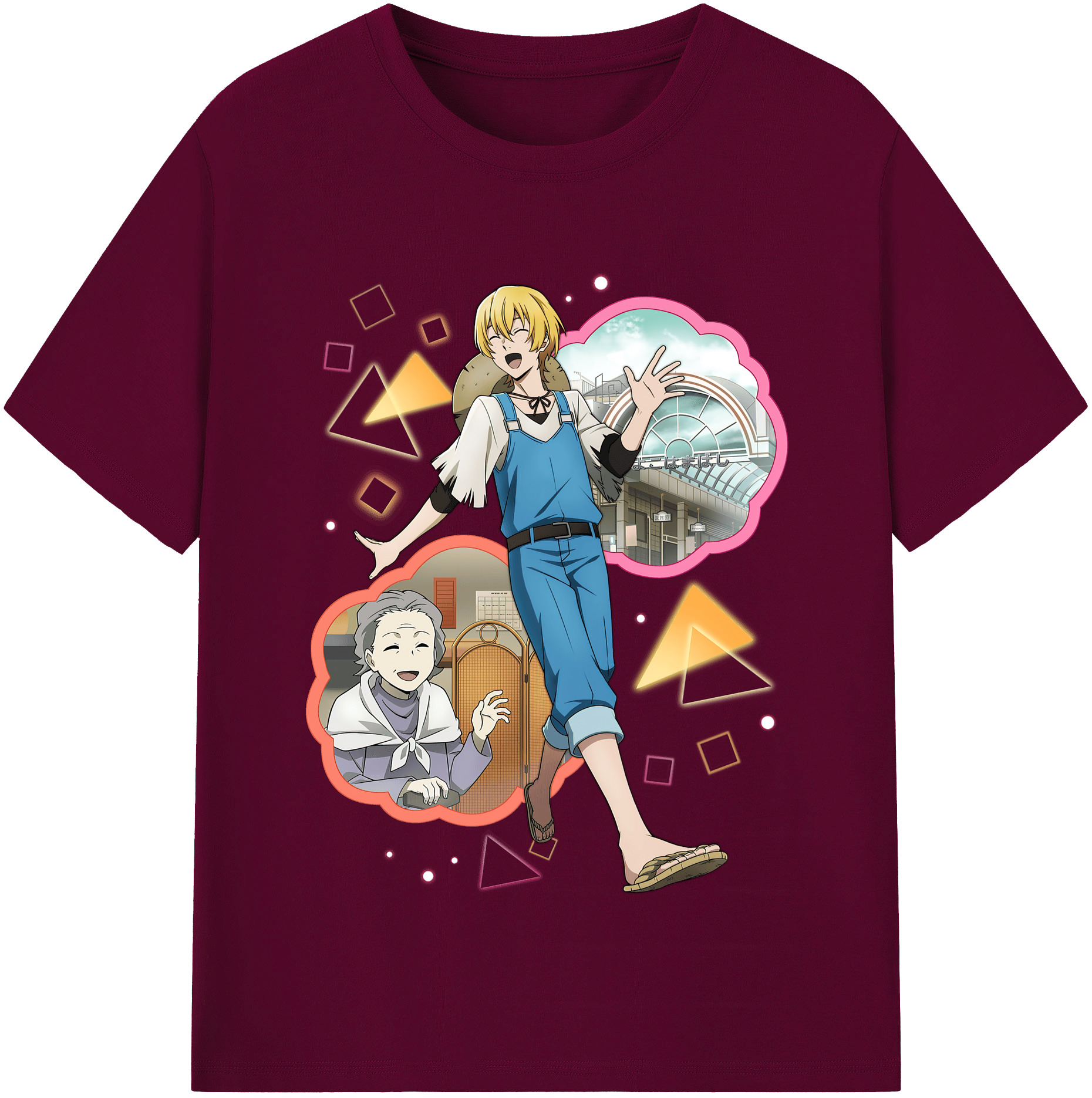 （画像用） 文豪ストレイドッグス Bungo Stray Dogs レディースカジュアルプリントTシャツ（綿100％）